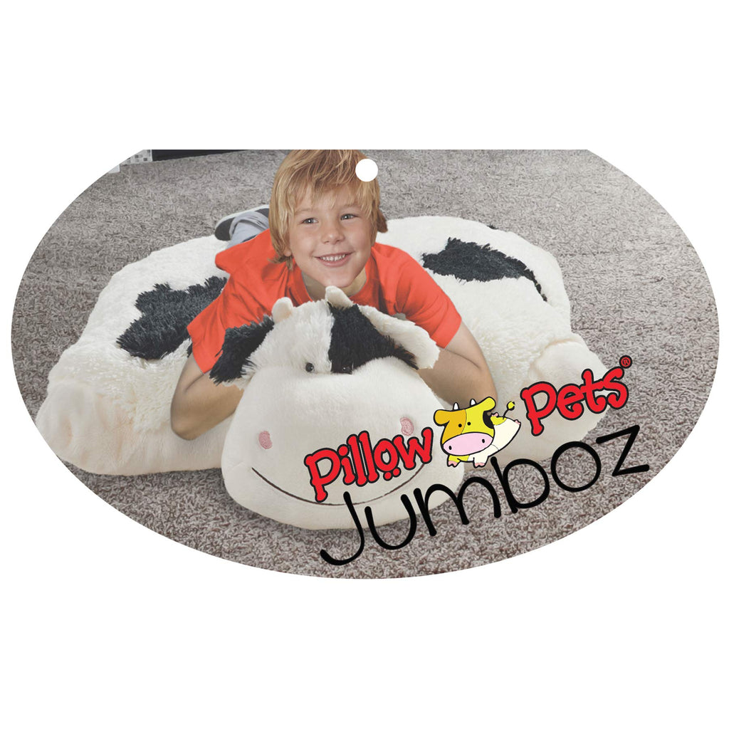 Pillow Pets Originals Cozy Cow Jumboz - Extra Big Stuffed Animal Plush Toy