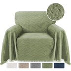 Turquoize Cotton Sofa Cover Couch Cover Sage Couch Protector Sofa Throw Cover for Couches Washable Sectional Sofa Couch Covers f