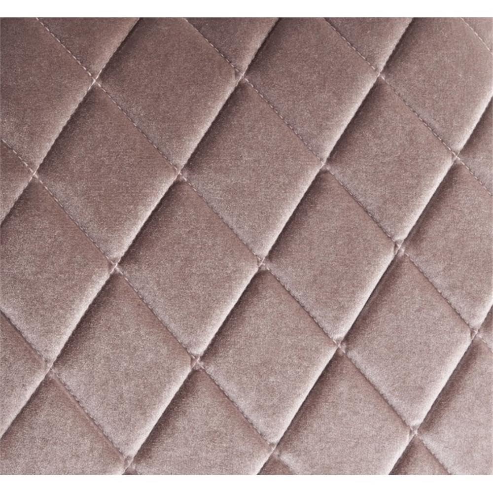 Acme Aestris Tufted Velvet Armless Office Chair with Swivel Seat in Pink