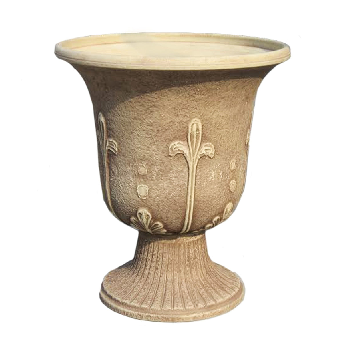 Exaco Fm-0071 Sandstone Modena Urn Washed Finish, 18' In H X 16' In W