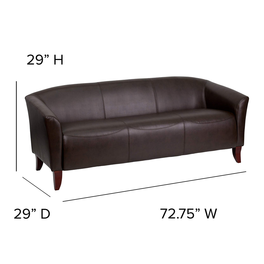 Flash Furniture HERCULES Imperial Series Brown LeatherSoft Sofa