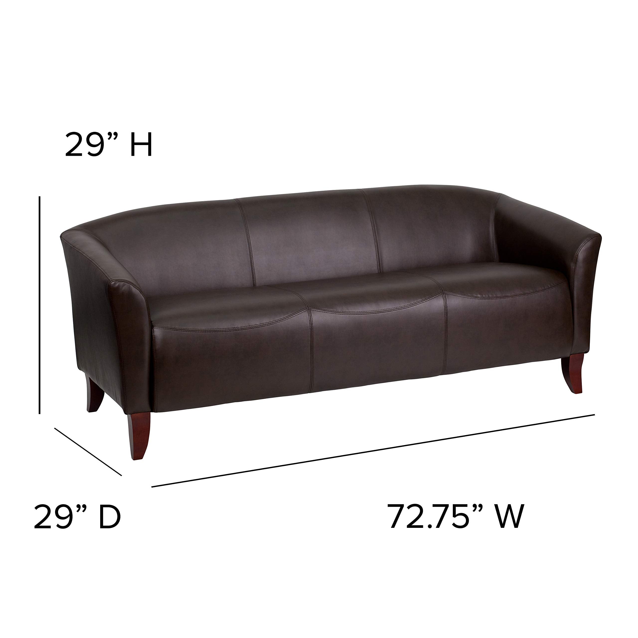 Flash Furniture HERCULES Imperial Series Brown LeatherSoft Sofa