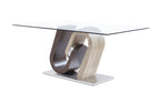 Global Furniture Usa Dining Table, Walnut Oak