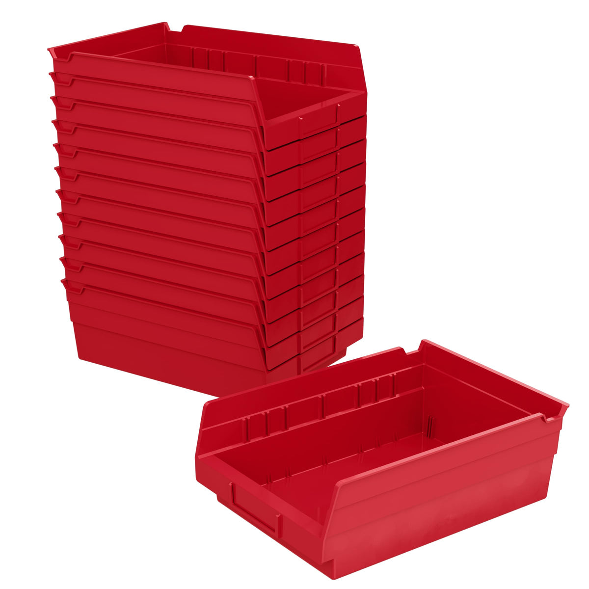 Akro-Mils 30150 Plastic Organizer And Storage Bins For Refrigerator, Kitchen, Cabinet, Or Pantry Organization, 12-Inch X 8-Inch