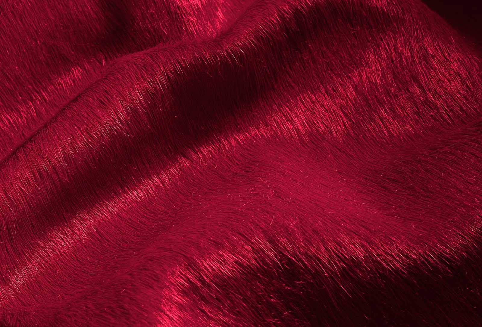 HomeRoots Cowhide, Microsuede 60' x 84' Burgundy Cowhide - Area Rug