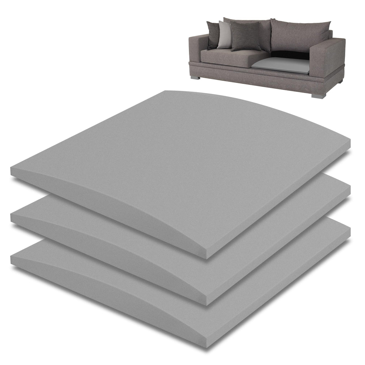 20'' x 20'' Foam Cushion Couch Cushion Support - Living Room Sofa Sag Support - High-Density Sag Repair Replacement for Sofa Cou