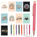 Resurhang 18 Pcs Speech Language Pathologist Gifts Set, 9 SLP Notebook Journal and 9 Ballpoint Pen with Inspirational Quotes, Ch