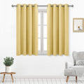 Dwcn Light Yellow Curtains 45 Inch Length, Room Drakening Curtains For Bedroom, Spring Curtains Room Darkening Curtains For Livi