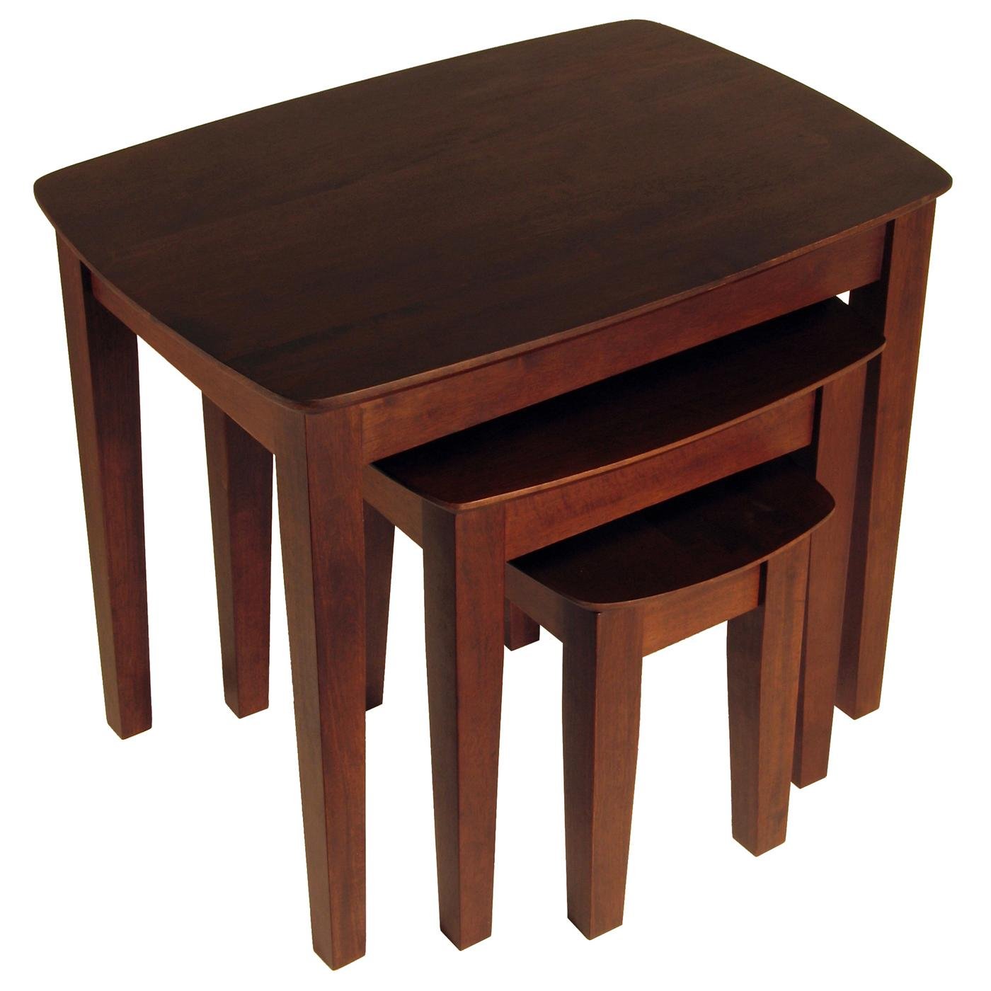 Winsome Solid Composite Wood 3-Piece Nesting Table