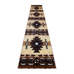 Flash Furniture Mohave Traditional Southwestern Style Area Rug - Rustic Brown Accent Rug - 3' X 16' - Olefin Fibers With Jute Backing