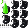 Gerrii 8 Pcs Spray Bottle Holder Wall Mount Bottle Organizer Spray Can Holder Organizer for Garage and Workspace Stainless Steel