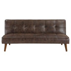 Coaster Home Furnishings Jenson Multipurpose Upholstered Tufted Convertible Sofa Bed Dark Coffee Brown