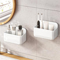 CGBE 2 Packs Cabinet Door Organizer, Acrylic Adhesive Shelf Wall Mounted Storage, Self Adhesive Shower Shelves Without Drilling,