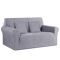 Ruaozz Stretch Loveseat Sofa Cover 1 Piece Couch Covers For 2 Cushion Couch Non Slip Loveseat Slipcover Soft Jacquard Furniture