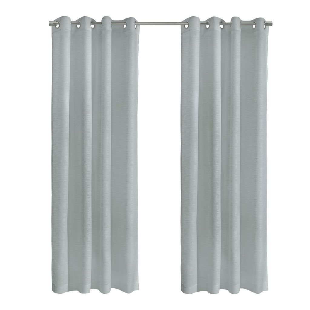 Richmark International Boucle Sheer Grommet Curtain Panel 52 X 95 In Light Grey