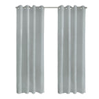 Richmark International Boucle Sheer Grommet Curtain Panel 52 X 95 In Light Grey