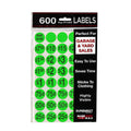 Sunburst Systems 7020 Pre-Priced Garage Sale Stickers (Labels), Green-600 Count