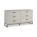 Signature Design by Ashley Socalle 6 Drawer 59 Dresser, Beige