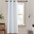 RYB HOME White Curtains Room Seperating Divider Privacy Noice Dampening Windproof Drapes for Shared Bedroom Living Room Door Foy