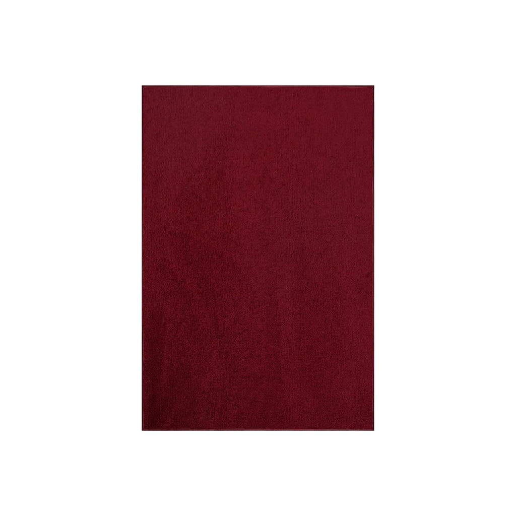Pet Friendly Solid Color Area Rugs Burgundy - 8' x 10' Rectangle, Indoor, Stain Resistant, Perfect for Living Room, Bedroom, Din