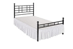 Biscaynebay Wrap Around Bed Skirts With Split Corners For Queen Beds 12' Drop, White Elastic Dust Ruffles Easy Fit Wrinkle & Fade Resistant Silky Luxurious Fabric Solid Machine Washable