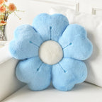 Ddliury Flower Pillow, Flower Shaped Pillow Decorative Throw Pillows For Bed Couch, Cute Daisy Pillow Dorm Decor Floor Seating Cushion (Blue, 19.6 Inches)