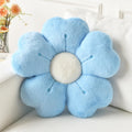 Ddliury Flower Pillow, Flower Shaped Pillow Decorative Throw Pillows For Bed Couch, Cute Daisy Pillow Dorm Decor Floor Seating Cushion (Blue, 15 Inches)