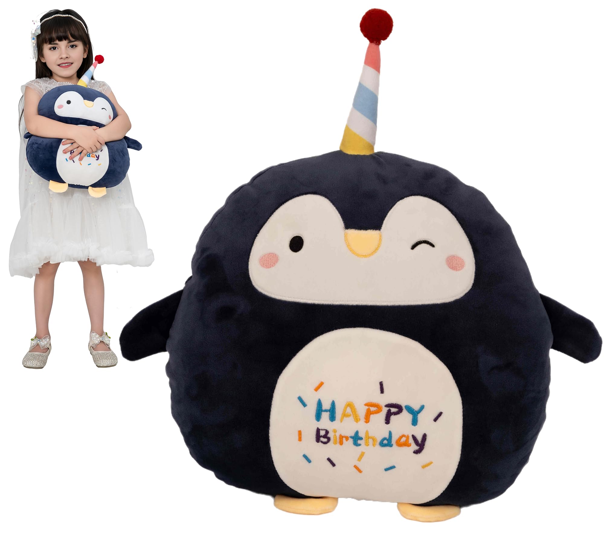 Casagood 12 Inch Soft Penguin Plush Hugging Pillow Cute Birthday Penguin Stuffed Animal Plushies Toy Penguin Kids Stuffed Animal