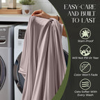 Decolure 100% Organic Viscose Derived From Bamboo Sheets Cal King Size 4Pcs - Ultra Soft & Luxuriously Cooling, 17'' Deep Pocket