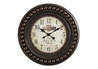 Monarch Specialties I 9046 Clocks, 20' Round, Wall Clock, Antique Brown, Transitional