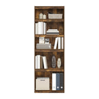 Furinno Jaya Enhanced Home 5-Tier Shelf Bookcase, Amber Pine
