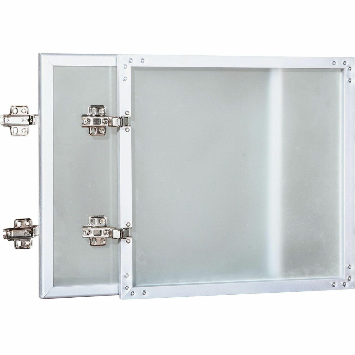 Lorell Wall-Mount Hutch Frosted Glass Door