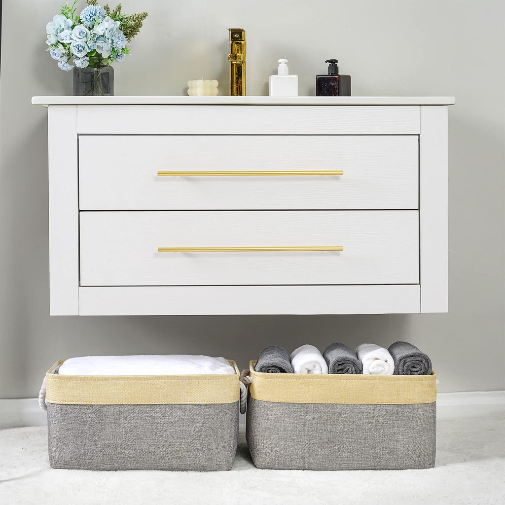 Thewarmhome Storage Basket For Organizing - 3 Pack 14X10X7 Inch Large Collapsible Storage Bin For Shelves, Fabric Storage Cubes