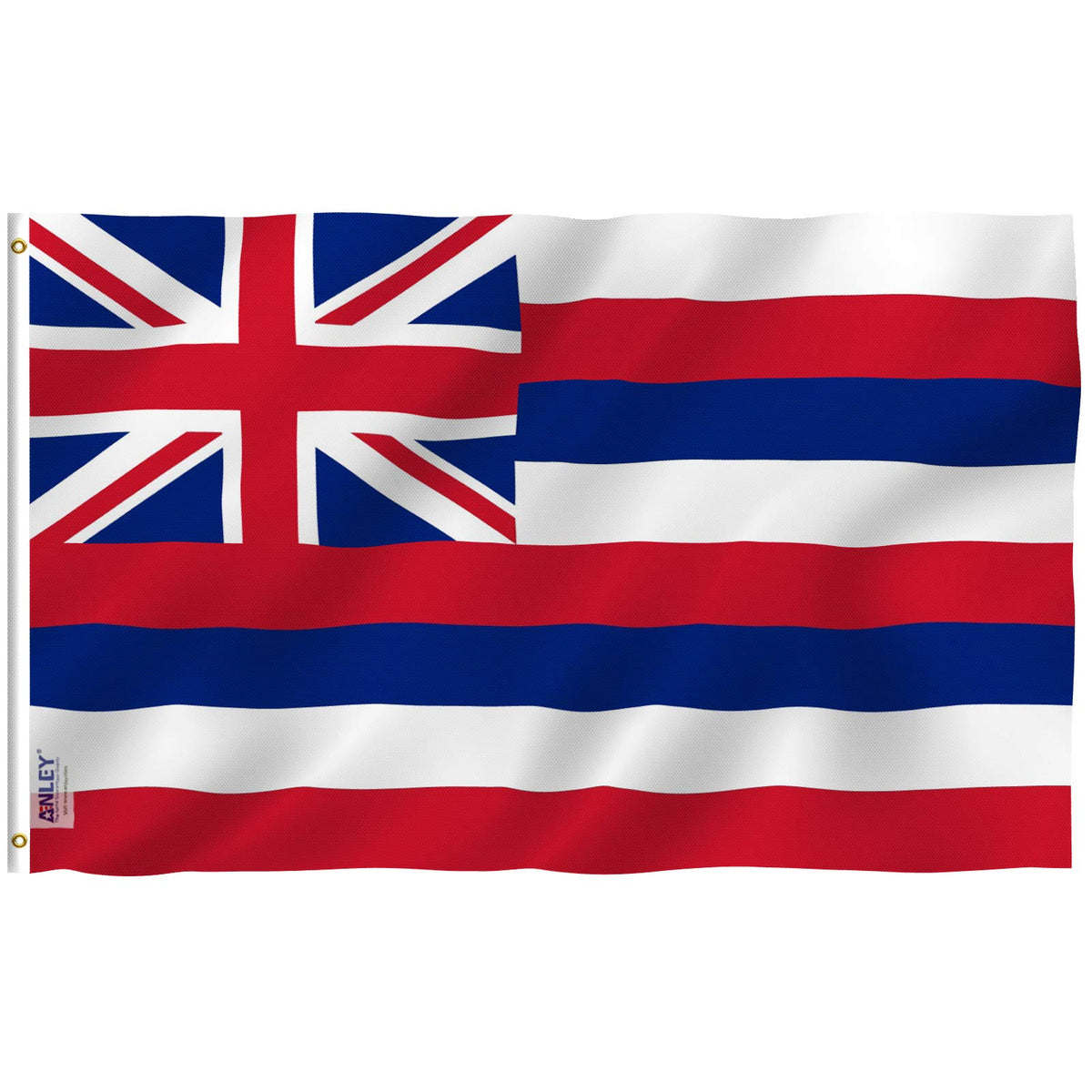 Anley Fly Breeze 3X5 Foot Hawaii State Flag - Vivid Color And Fade Proof - Canvas Header And Double Stitched - Hawaiian Hi Flags