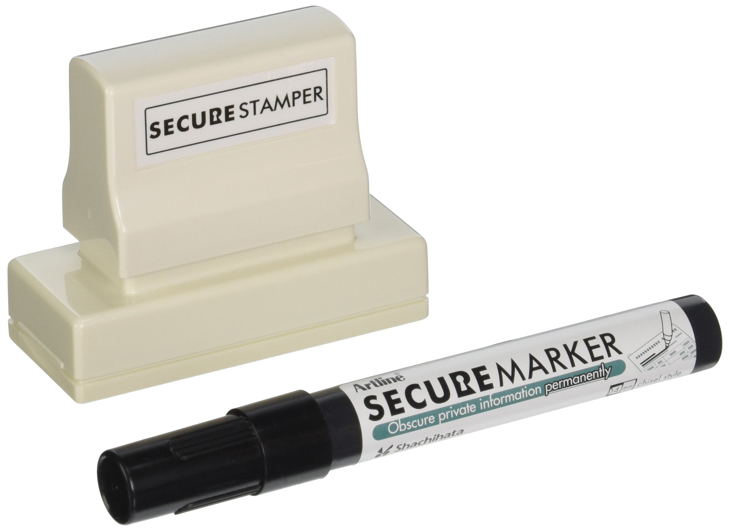 Shachihata Inc Ink Stamp Security Kit, Large, 1 X 2-13/16 Inches, Black (Xst35303)
