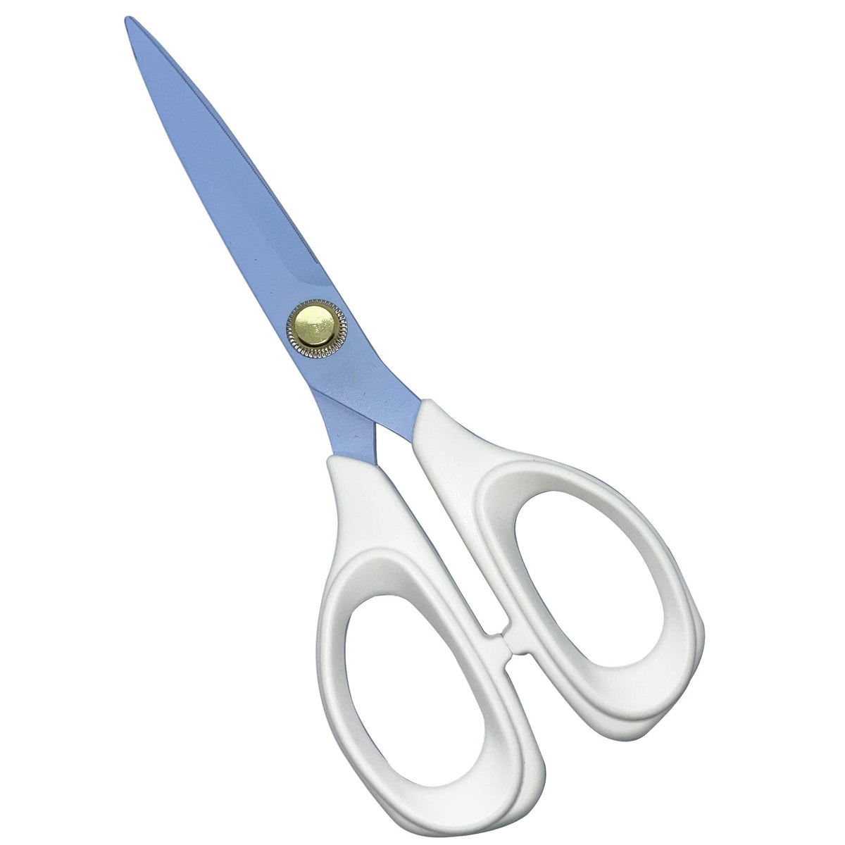 Dreamstitch 7 Inch Teflon Coated Non-Stick Professional Stainless Steel Sewing Scissors, All-Purpose, Comfort Soft Grip, Office