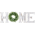 LOSOUR Home Letters with Wreath-Farmhouse Decor for The Home Clearance Wood Letters-Decorative Home Sign for Living Room Decor, 