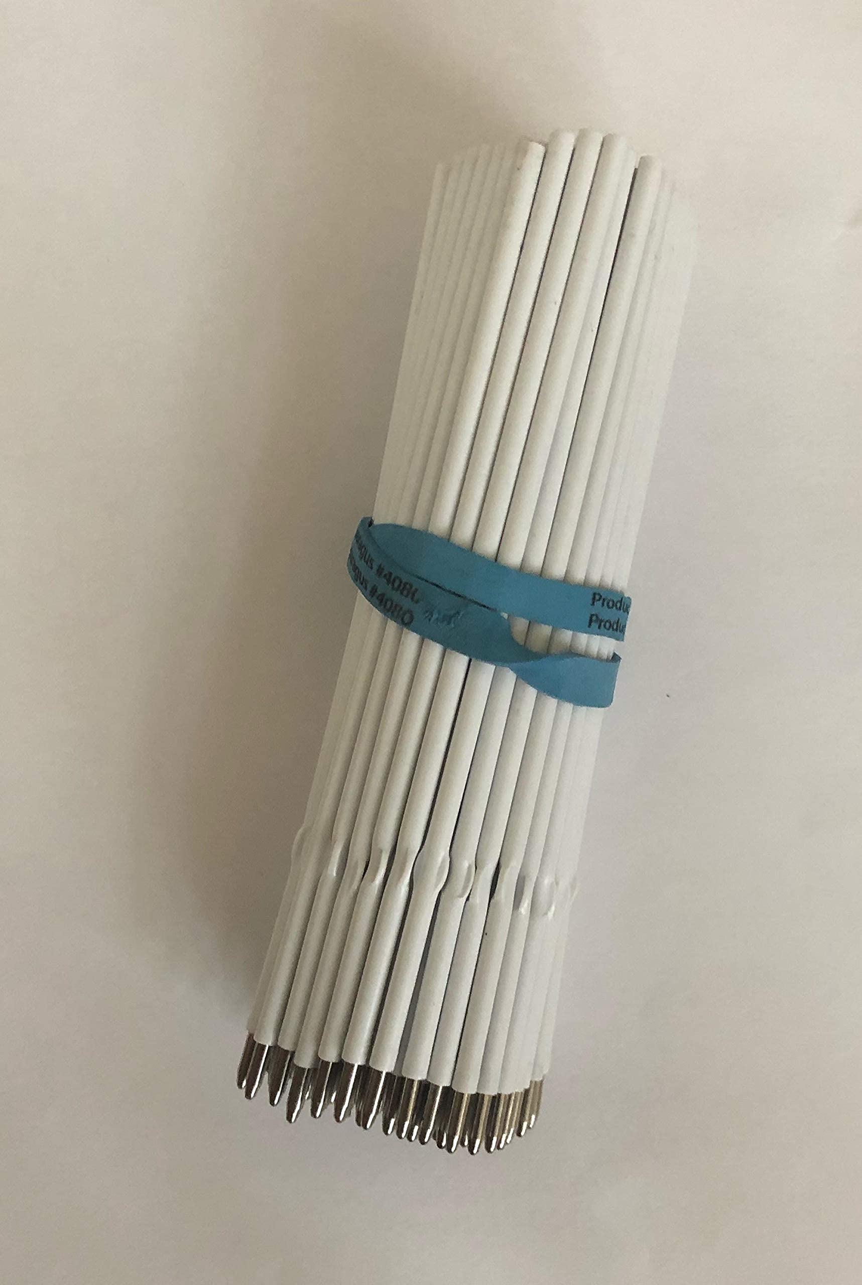 Pack Of 100 Retractable Medium Black Ballpoint Pen Refill Replaceable/Replacement Tip 1.0Mm, Smooth Writing, Eco-Friendly, 115Mm