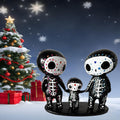 MBVBN Sugar Skull Couple Statue, Sugar Skull Figurine, Resin Crafts Cute Statue Skull - Resin Skull Statue Home Decor, Adorable 