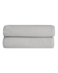 Cozy Earth Light Grey Waffle Bath Towels- Made from Cotton & Viscose from Bamboo, Plush, Absorbent, Soft