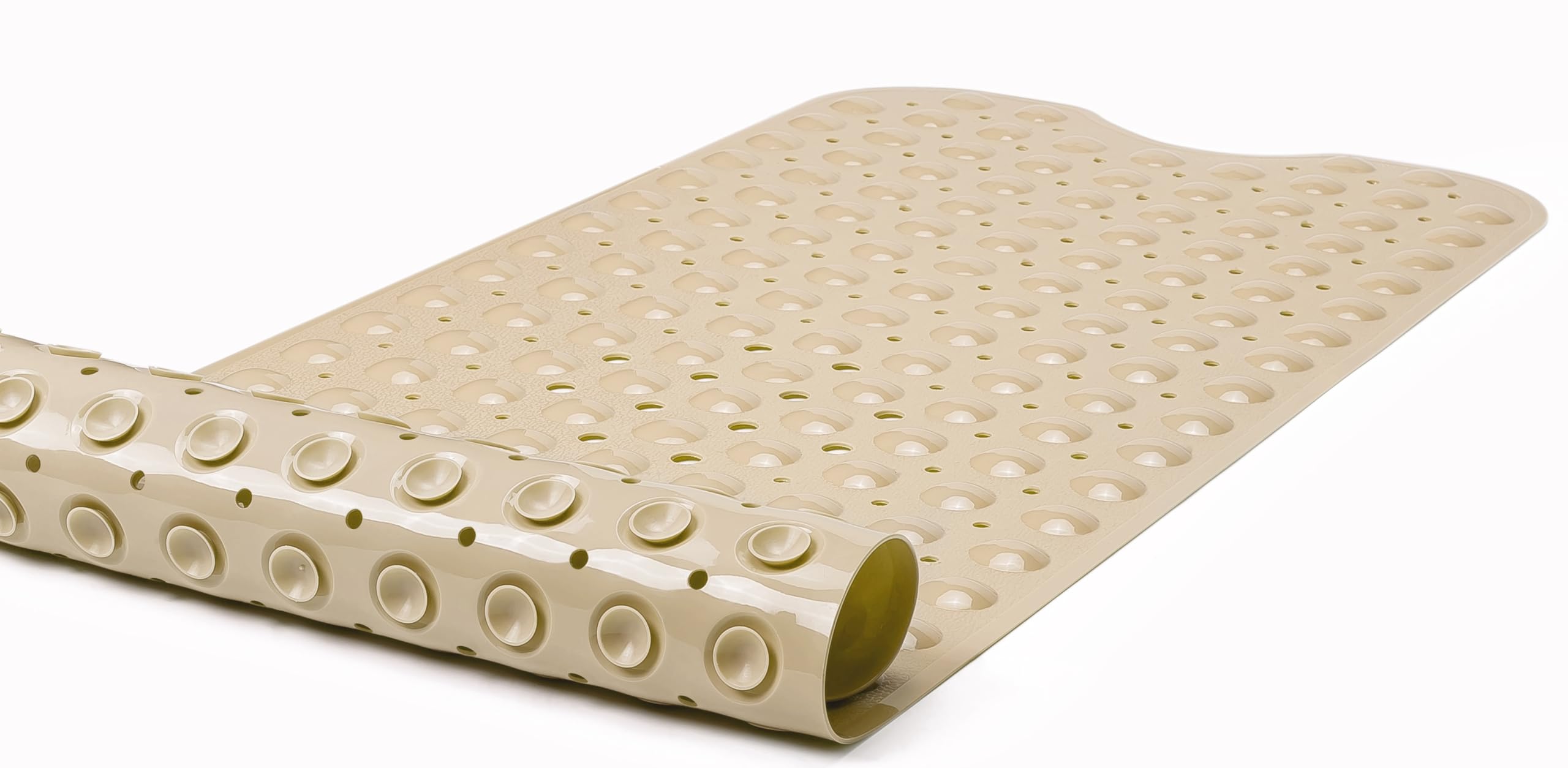 Tike Smart Extra-Long Non-Slip Bathtub & Shower Mat 39   X16    (Smooth/Non-Textured Tubs Only) Safe, Clean, Machine-Washable, S