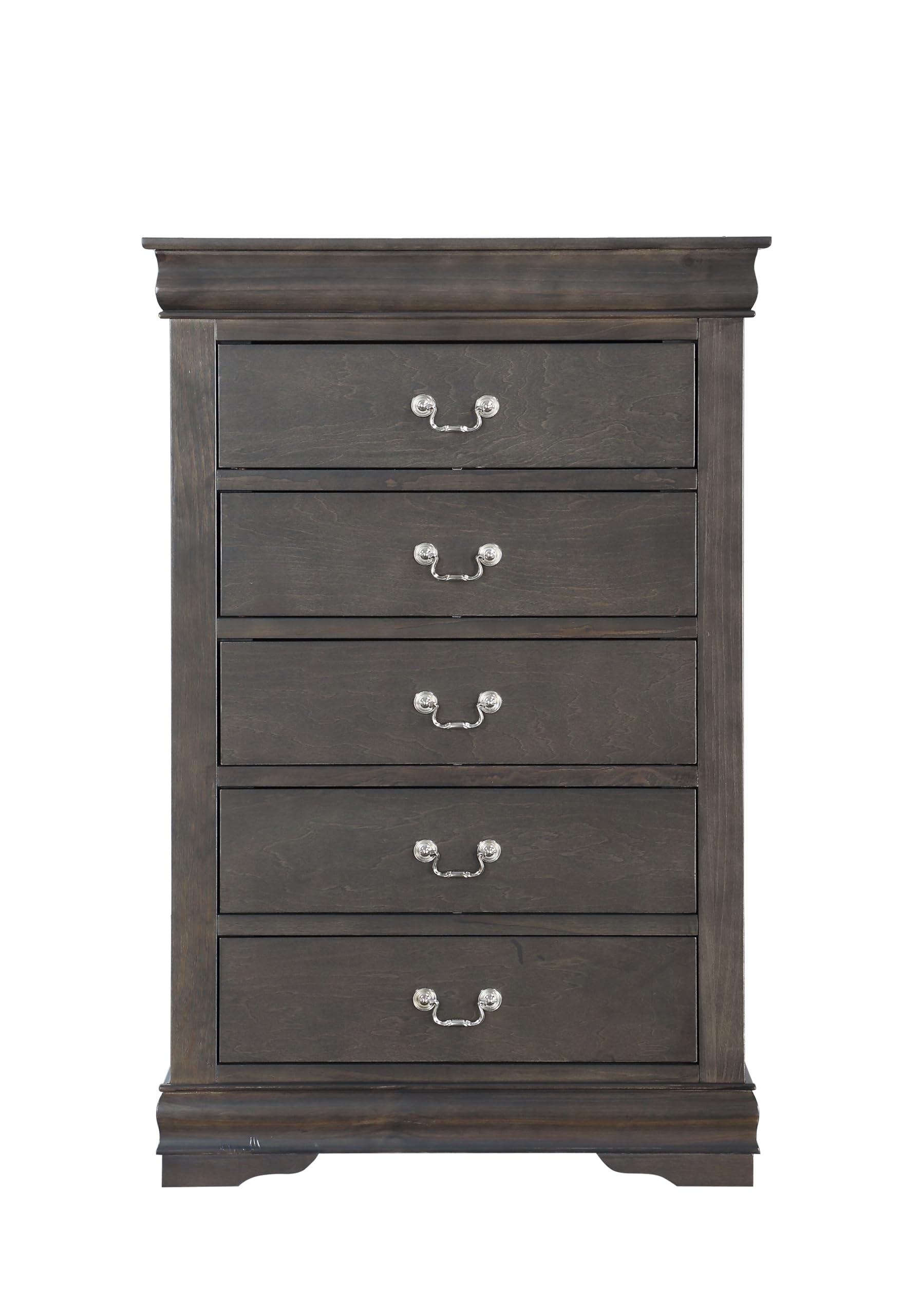 Acme Louis Philippe Chest in Dark Gray