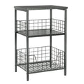 X-cosrack End Table,Industrial Retro Small Side Table for Small Spaces Living Room Bedroom Kitchen and Office,Stable Wood and Me