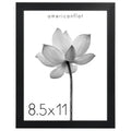 Americanflat 8.5x11 Picture Frame with Shatter-Resistant Glass - Soho Collection - Gallery Style Deep Molding Frame for Tabletop