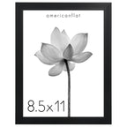 Americanflat 8.5x11 Picture Frame with Shatter-Resistant Glass - Soho Collection - Gallery Style Deep Molding Frame for Tabletop