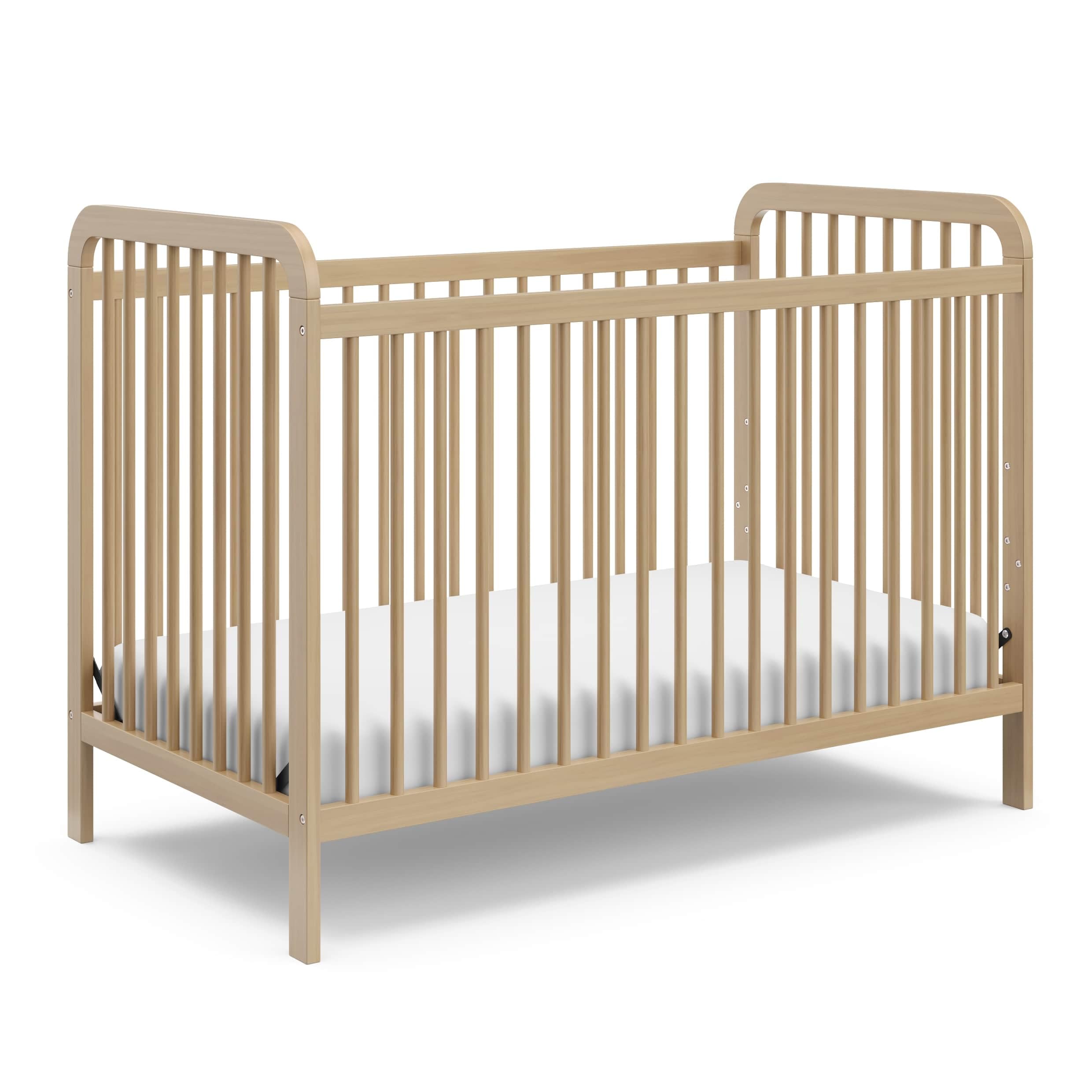 Storkcraft Pasadena 3-in-1 Convertible Crib (Driftwood) - GREENGUARD Gold Certified, Converts to Daybed and Toddler Bed, Fits St