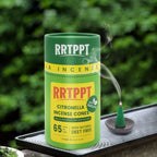 Rrtppt Citronella Incense Cones With 2 Ceramic Dishes | Made With Plant-Based Ingredients | Citronella Oil | Lemongrass Oil | Ro