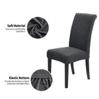 Joccun Chair Covers For Dining Room Set Of 2,Water Repellent Dining Chair Slipcover Stretch Dining Room Chair Covers Seat Protector,Washable Parsons Chair Cover For Home,Banquet(Dark Gray,2 Pack)