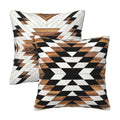 Tribal Aztec Western Wooden Native American Indian Farmhouse Throw Pillow Covers 18x18 in Pillow Case Soft Cushion Pillow Covers