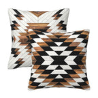 Tribal Aztec Western Wooden Native American Indian Farmhouse Throw Pillow Covers 18x18 in Pillow Case Soft Cushion Pillow Covers